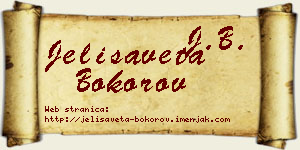Jelisaveta Bokorov vizit kartica